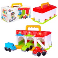 Гараж 8416 "Technok Toys", 3 машинки