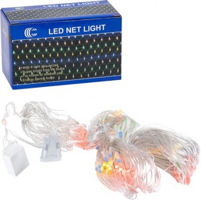 Гірлянда електрична сітка 2*2 метра 144L кольорова LED D-2