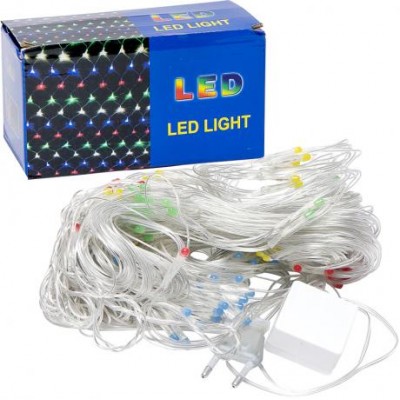 Гірлянда електрична сітка 3*2 метра 192L кольорова LED D-3 у магазині autoplus, з доставкою по Україні, краща ціна