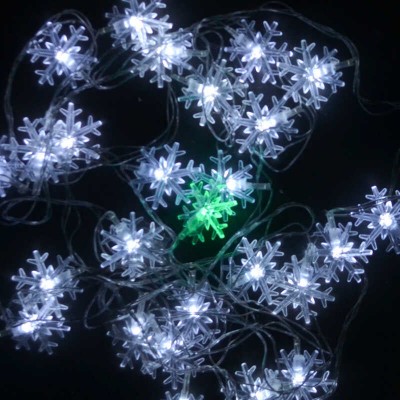 Гірлянда C 23458-001 “Сніжинки”, 28 лампочок, 5 метрів, біла