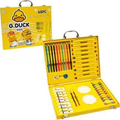 Художній набір для малювання 68 предметів "G.Duck" у дерев'яному кейсі.