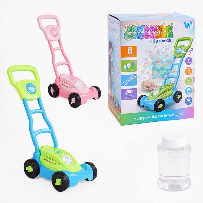 Каталка “Невгамовні бульбашки” 538 / 98235 (18) "WToys", 2 кольори, підсвічування, пискавка, пляшка з розчином, ВИДАЄТЬСЯ ТІЛЬКИ МІКС ВИДІВ