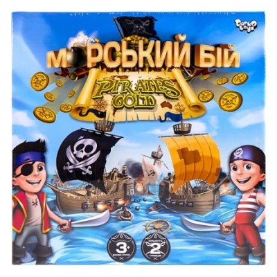 Настільна розважальна гра "Морський бій. Pirates Gold" укр G-MB-03U