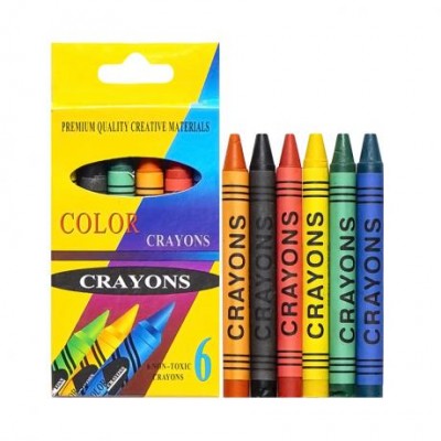 Воскові олівці 6 кольорів CRAYONS s-2006A у магазині autoplus, з доставкою по Україні, краща ціна