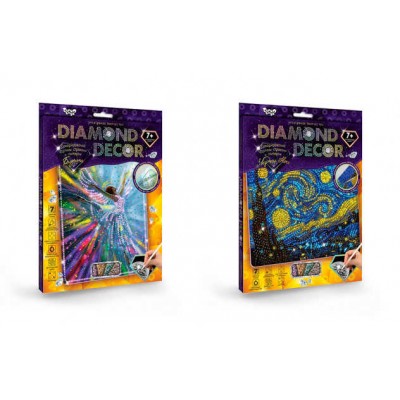 Алмазна мозаїка "DIAMOND DECOR" DD-01-01,02 ... 07,09,10 видів (20) "Danko Toys"