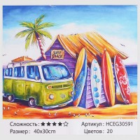 Картини за номерами 30591 TK Group , Серфінг , Арт. 40*30см