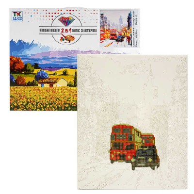 Картина за номерами + Алмазна мозаїка B 70287 TK Group , 40х50 см, Різдво в Лондоні в магазині autoplus, з доставкою по Україні, краща ціна