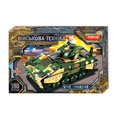 Конструктор “Військова техніка” 70442 (24) "Teko", 380 деталей, БМП “Marder”