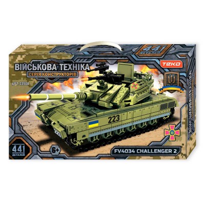Конструктор “Військова техніка” 33508 (24) "Teko", 441 деталь, танк Challenger 2