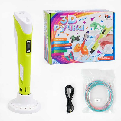 Ручка 3D 36182 (12/2) "4FUN Game Club", USB кабель живлення