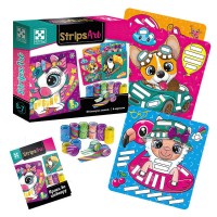 Набір для творчості "Strips Art. Щасливі мордочки VT4433-13 /укр/ "Vladi Toys"