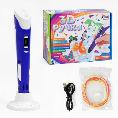 Ручка 3D 76820 (12/2) "4FUN Game Club", USB кабель живлення