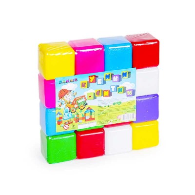 Дитячий набір Кубик Сіті 16 029 BAMSIC 16 штук, в сітці в магазині autoplus, з доставкою по Україні, краща ціна