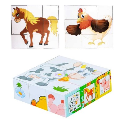 Набір дитячий Кубики "Свійські тварини" 0411 (21) "BAMSIC" в магазині autoplus, з доставкою по Україні, краща ціна