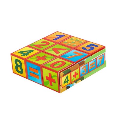 Дитячий набір Кубики Математика 0429 (21) BAMSIC , 9 кубиків