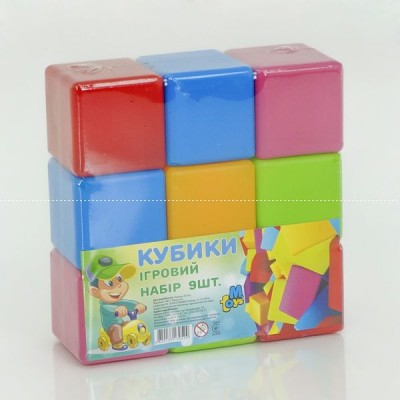 Кубики великі 9 шт. 14066 (21) M Toys