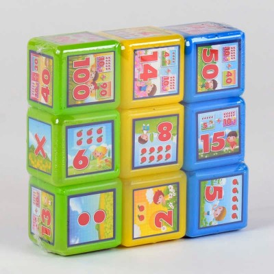 Кубики Математика 9 шт 09051 (21) M Toys в магазині autoplus, з доставкою по Україні, краща ціна