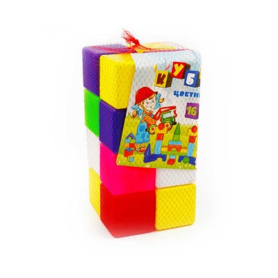 Кубик кольоровий в сітці 111/1 (6) 16 куб. BAMSIC , в сітці