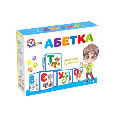 Кубики 12 шт. Абетка 0212 (47) Technok Toys в магазині autoplus, з доставкою по Україні, краща ціна