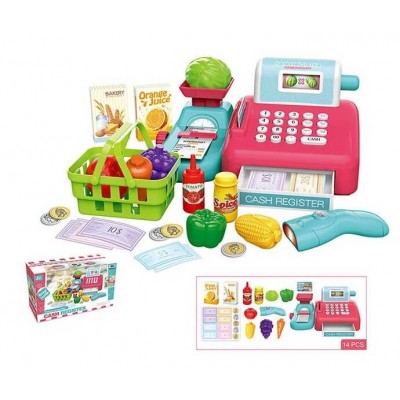 Касовий апарат 8352 A (20/2) звук, каса, сканер, продукти, кошик, ваги