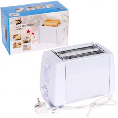 Тостер електричний для хліба на 2 тости BH-002A "Білий" 6 режимів