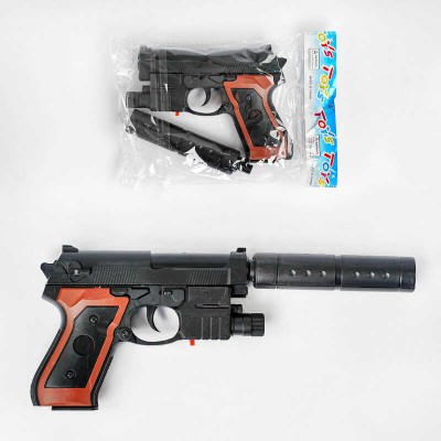 Дитячий іграшковий пістолетік на пульках 238-3 (240) лазерний приціл