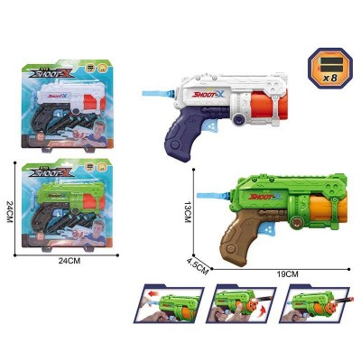 Дитячий іграшковий пістолетік 265-3 (96/2) 2 кольори, 8 м'яких патронів
