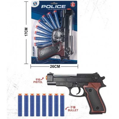 Дитячий іграшковий пістолетік HSY 180 (96/2) патрони з присоскою в магазині autoplus, з доставкою по Україні, краща ціна