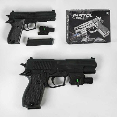 Дитячий іграшковий пістолетік на пульках 220 A лазерний приціл в магазині autoplus, з доставкою по Україні, краща ціна