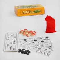 Лото P 00059 90 бочечок, 24 картки, 40 фішок, мішечок