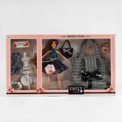 Лялька QJ 096 A висота 30 см, аксесуари, сумочка для дівчинки