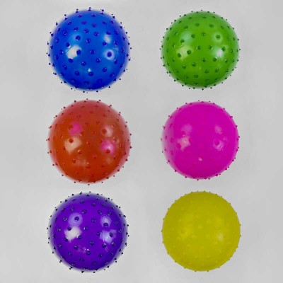 М'яч гумовий масажний С 40285 (400) 6 кольорів, діаметр 24 см, 70 грамів в магазині autoplus, з доставкою по Україні, краща ціна