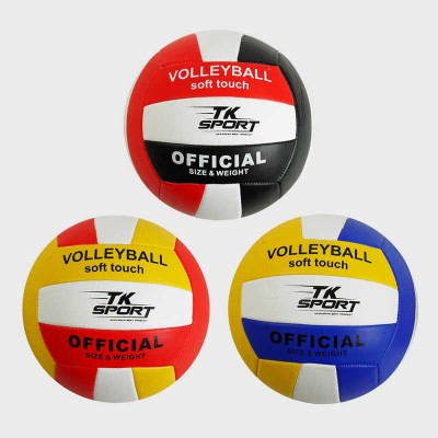 М`яч волейбольний C 55307 “TK Sport”, 3 види, ВИДАЄТЬСЯ ТІЛЬКИ МІКС ВИДІВ