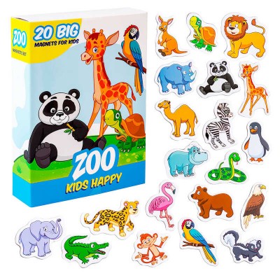 Набір магнітів ML4031-01 EN (70) Magdum , Kids Happy Zoo , англ. мова в магазині autoplus, з доставкою по Україні, краща ціна