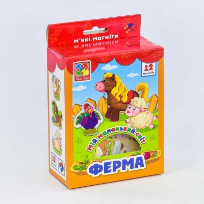 Мій маленький світ на магнітах "Ферма" - VТ 3106-09 /укр (18) "Vladi Toys"