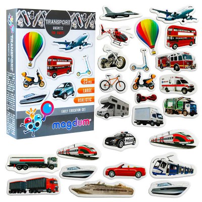 Магнітна гра ML4031-17 EN set "Transport" (70) "Magdum", 25 магнітів в магазині autoplus, з доставкою по Україні, краща ціна