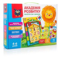 Дитяча гра настільна."Академія розвитку. Властивості. Ознаки з магнітною дошкою" (укр) VT 5412-03 (5) "Vladi Toys"