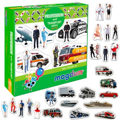 Магнітна гра ML4031-31 EN Magdum , Професії і транспорт , англ. мова, 58 магнітів в магазині autoplus, з доставкою по Україні, краща ціна
