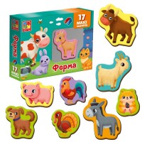 Набір магнітів "Ферма" VT 3106-24 укр (22) "Vladi Toys"