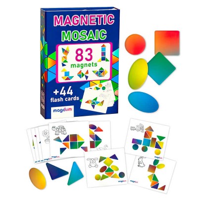 Магнітна мозаїка ML4031-23 EN game "Mosaic" "Magdum", 83 магніти, 44 картки з завданнями в магазині autoplus, з доставкою по Україні, краща ціна