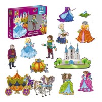 Дитяча гра настільна "Магнітний театр. Попелюшка" VT3206-53 /укр/ "Vladi Toys"