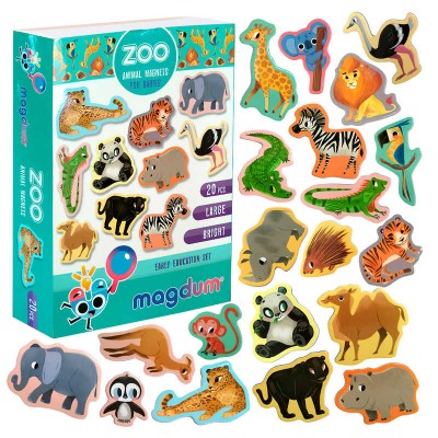 Магнітна гра ML4031-05 EN (70) Zoo , 20 магнітів, Magdum