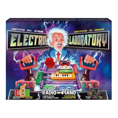 Електронний конструктор Electro Laboratory. Radio+Piano Elab-01-03 (5) Danko Toys , ОПИС УКР/РОС. МОВАМИ