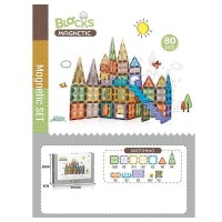 Конструктор магнітний CH 1204 “Замок”, 80 деталей