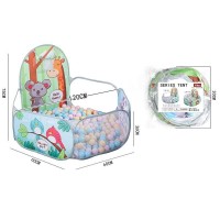 Манеж 1207 (100) розкладний, текстильний кошик, металевий каркас, 120х60х75 см, у пакеті
