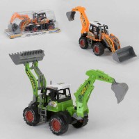 Екскаватор 678 (48/2) 2 кольори, інерція, 2 ковші, у слюді