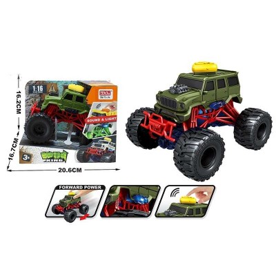 Машинка A 2266 G-1 (60) масштаб 1:16, підсвічування, звуки, інерція, монстр-трак