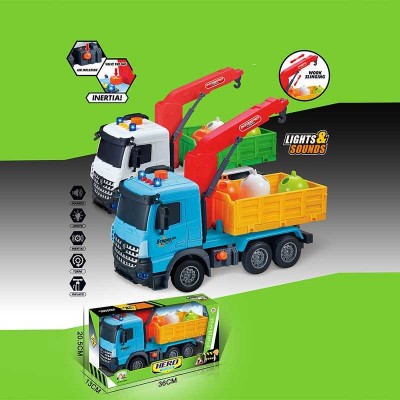 Спецтехніка 687-58 C (24/2) 2 кольори, вантажна машина, звук, підсвічування, інерція, гумові колеса