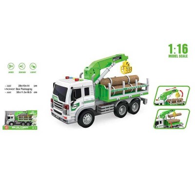 Спецтехніка WY 300 E (24) будівельна вантажівка, масштаб - 1:16, підсвічування, звукові ефекти, інерційний механізм, рухомі деталі, гумові шини, аксесуари