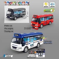 Автобус 7727 (110) 3 кольори, інерція, звук, підсвічування, у пакеті